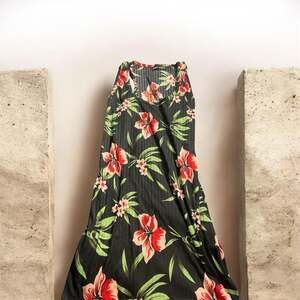 Emme Jordan Women's Tropical Floral Sleeveless Ribbed Maxi Dress
